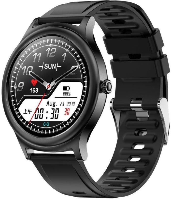 Chytré hodinky WowME Roundwatch černé