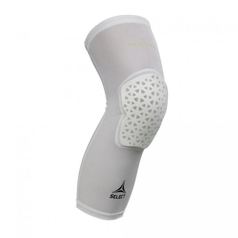 Chrániče na volejbal Select Compression knee support long 6253 bílá, vel. XL