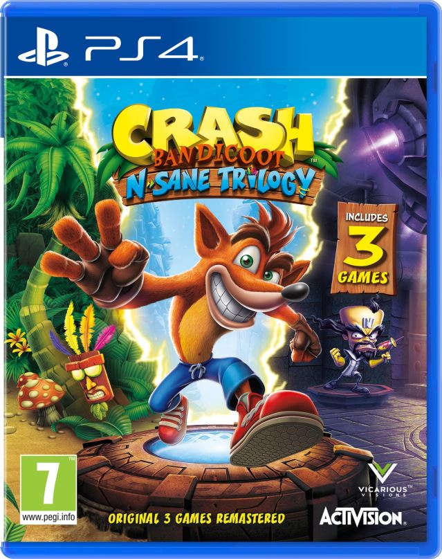 Hra na konzoli Crash Bandicoot N Sane Trilogy - PS4