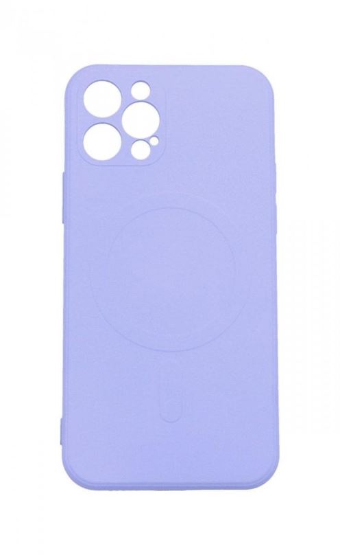 Kryt na mobil TopQ Kryt iPhone 12 Pro s MagSafe světle fialový 85010