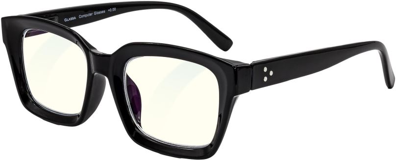 Brýle na počítač GLASSA Blue Light Blocking Glasses PCG 014, +0,50 dio, černé