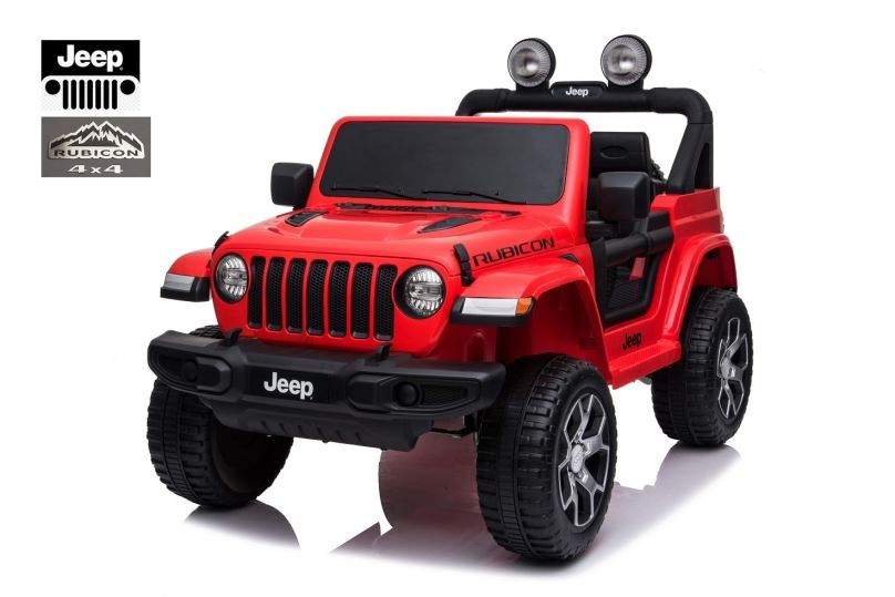 Elektrické auto pro děti Jeep Wrangler Rubicon 4x4, červený