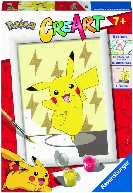 Malování podle čísel Ravensburger Kreativní a výtvarné hračky 202430 CreArt Pokémon Pikachu
