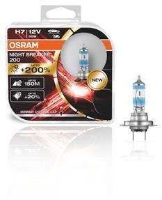 Autožárovka OSRAM H7 NIGHT BREAKER 200, +200%, DUO BOX