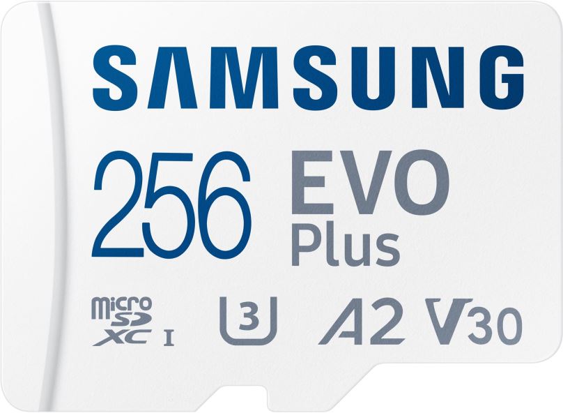 Paměťová karta Samsung MicroSDXC 256GB EVO Plus 2024 + SD adaptér