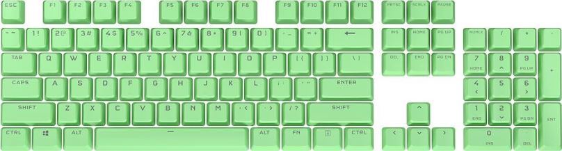 Náhradní klávesy Corsair PBT Double-shot Pro Keycaps Mint Green