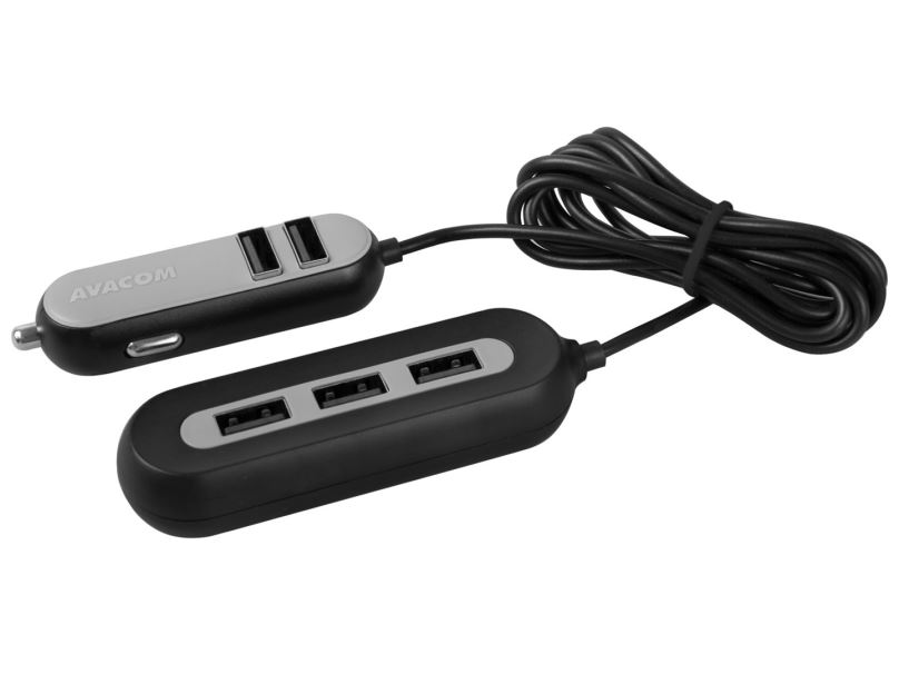 Nabíječka do auta AVACOM CarHUB 2x USB + 3x USB