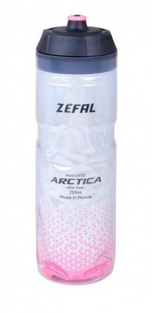Láhev na pití Zefal Arctica 75 new stříbrná - růžová