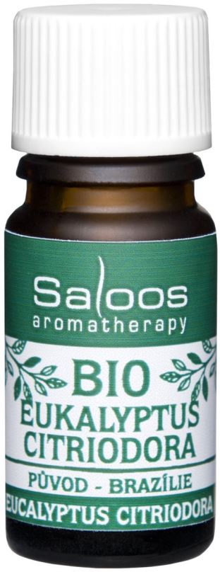 Esenciální olej Saloos 100% Bio přírodní esenciální olej Eukalyptus Citriodora 5 ml