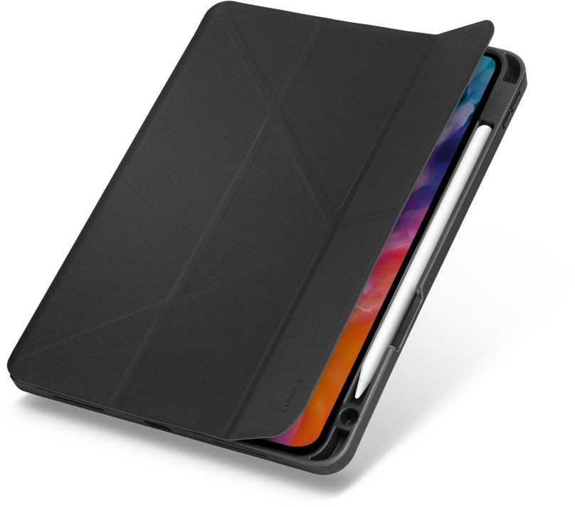 Pouzdro na tablet UNIQ Transforma Rigor pouzdro se stojánkem Apple iPad Air 10.9" (2020) černé