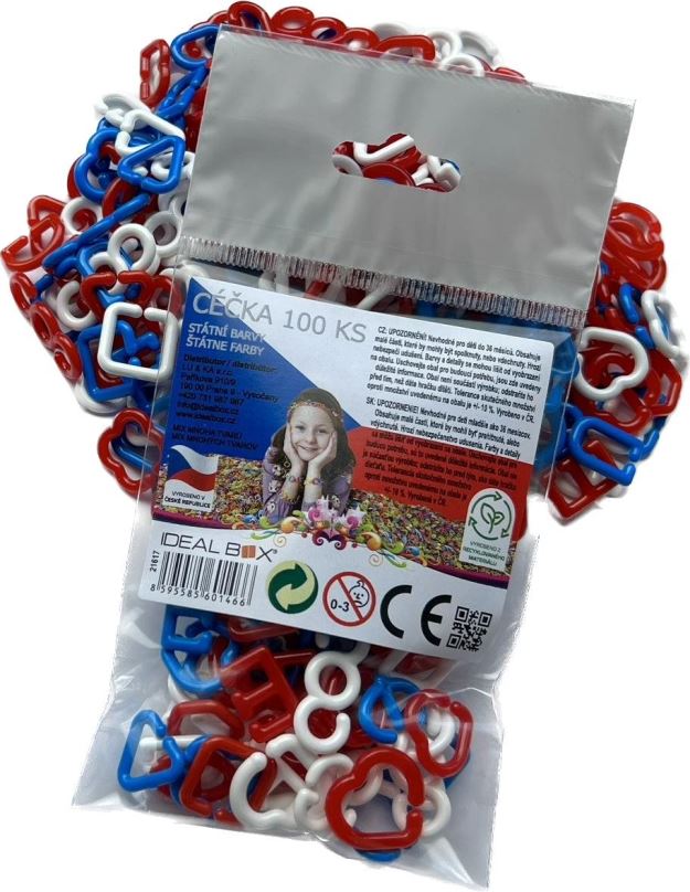 Kreativní hračka Ideal Box Céčka 100 ks – státní barvy