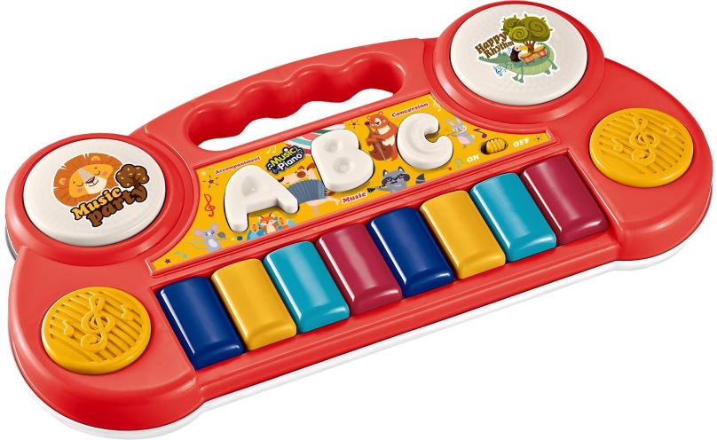 Dětské klávesy Aga4Kids Dětské piano, červené