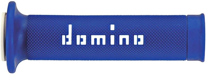 Gripy na motorku Domino gripy A010 road délka 120 + 125 mm, modro-bílé