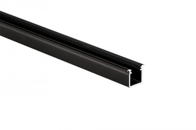 Hliníkový profil pro LED pásky "G", elox černý, 2m