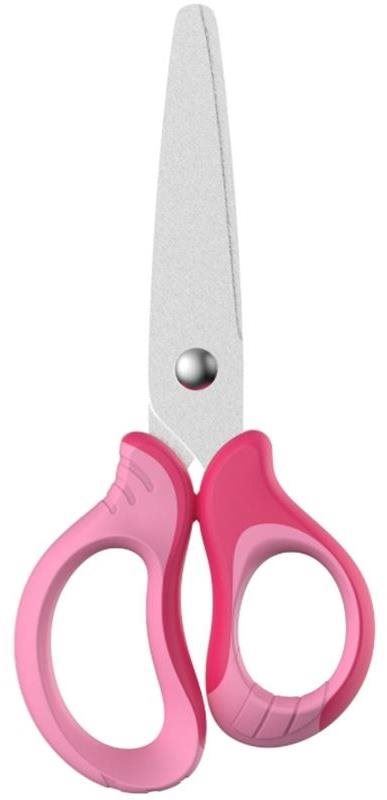 Dětské nůžky KEYROAD Soft 12.5 cm, růžové