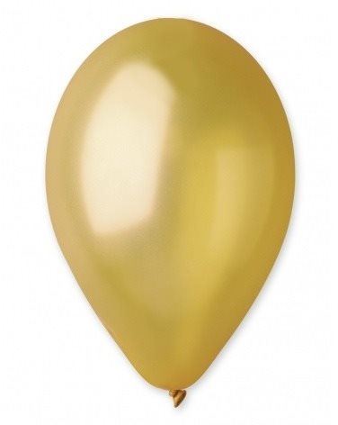 Balonky Balonky  metalické 100 ks zlaté  - průměr 26 cm