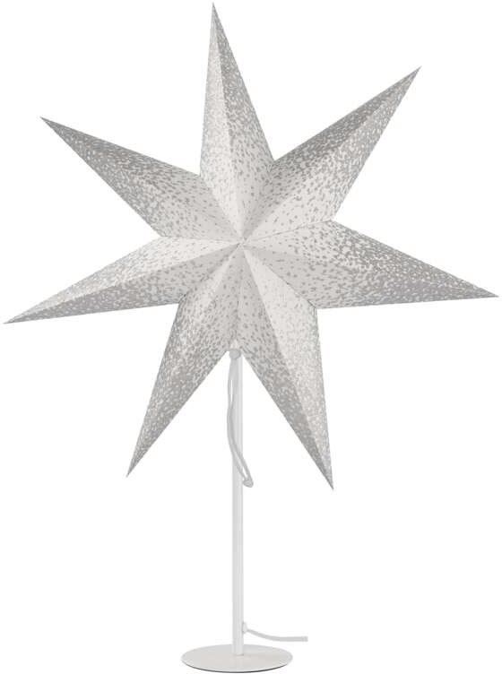 Vánoční osvětlení EMOS hvězda papírová se stojánkem, 45 cm, vnitřní
