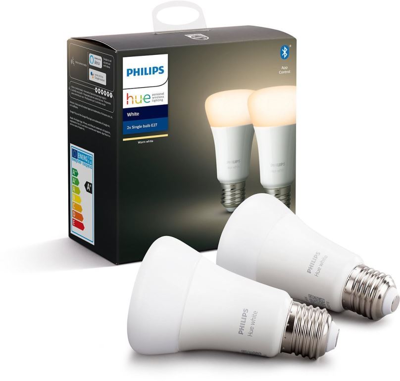 LED žárovka Philips Hue White 9W E27 set 2ks