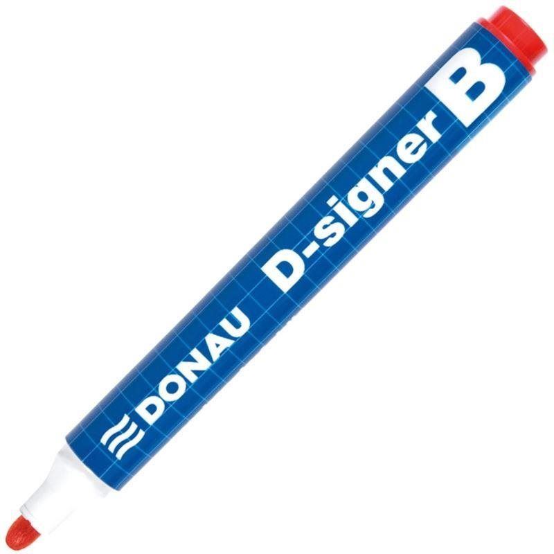 Popisovač DONAU D-SIGNER B 2-4 mm, červený