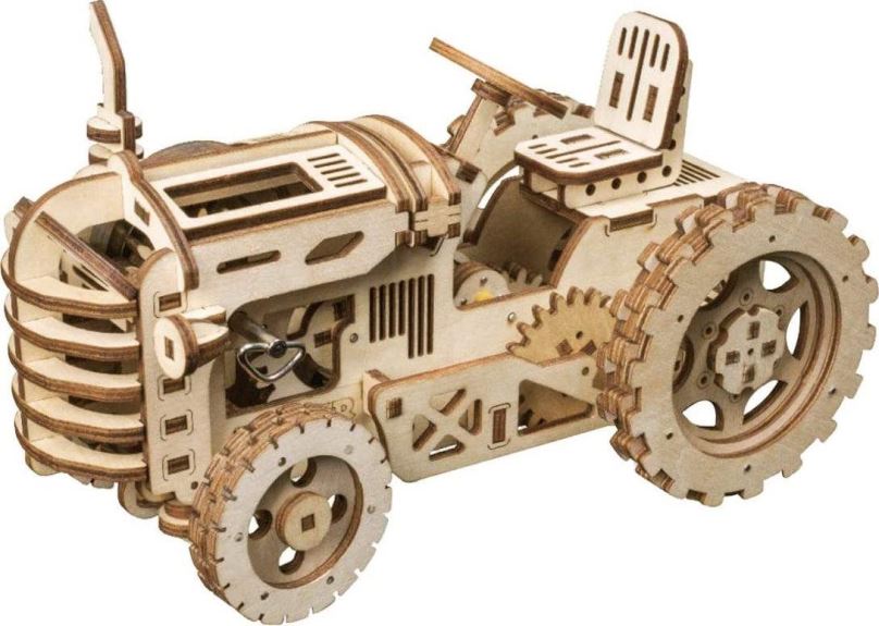 3D puzzle Robotime Rokr 3D dřevěné puzzle Traktor 135 dílků