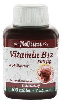 Vitamín B MedPharma Vitamin B12 500 mcg - 107 tbl.