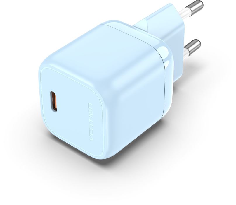 Nabíječka do sítě Vention 1-port Stylish USB-C GaN Charger (30W) Blue