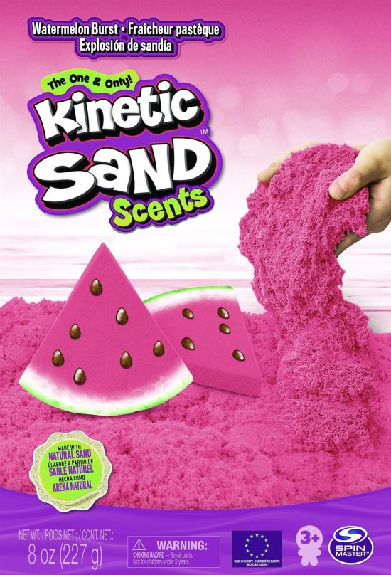 Kinetický písek Kinetic Sand Voňavý tekutý písek - Watermelon