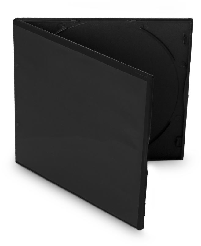 Obal na CD/DVD Cover IT Krabička slim na 1ks - černá,10ks/bal