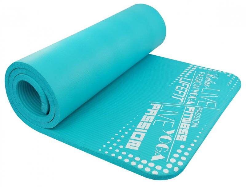 Podložka na cvičení Lifefit Yoga Mat Exkluziv světle tyrkysová