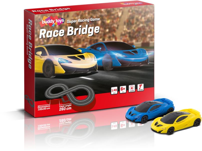 Autodráha Buddy Toys Race Bridge