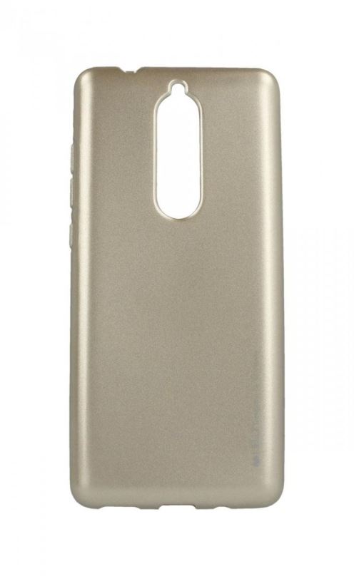 Pouzdro na mobil Mercury iJelly Nokia 5.1 silikon zlatý 33489