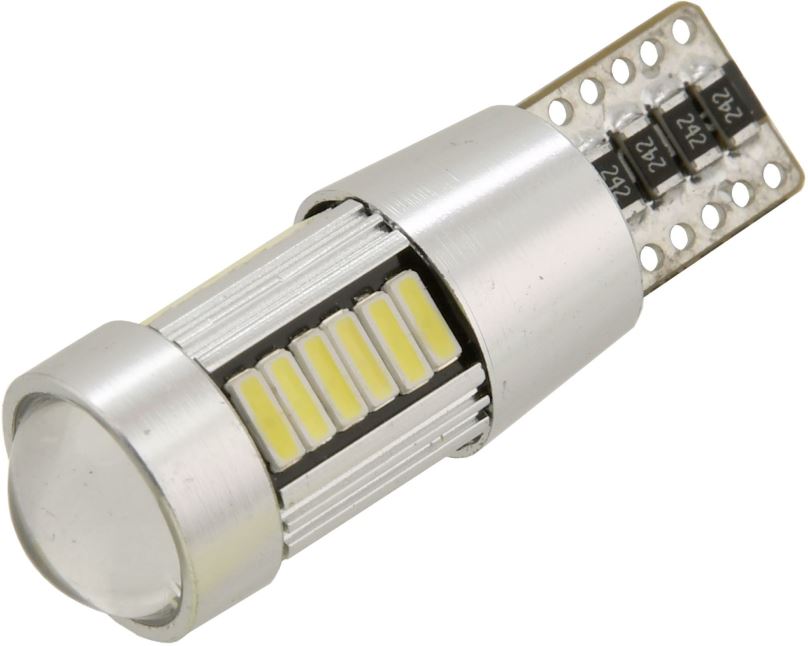 LED autožárovka COMPASS 27 LED 12V T10 NEW-CAN-BUS bílá 2ks