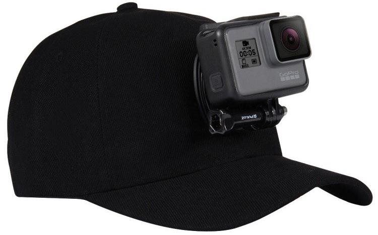 Příslušenství pro akční kameru Puluz PU195 kšiltovka s držákem pro sportovní kameru, černá
