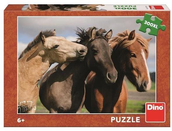 Puzzle Dino barevní koně 300 xl puzzle