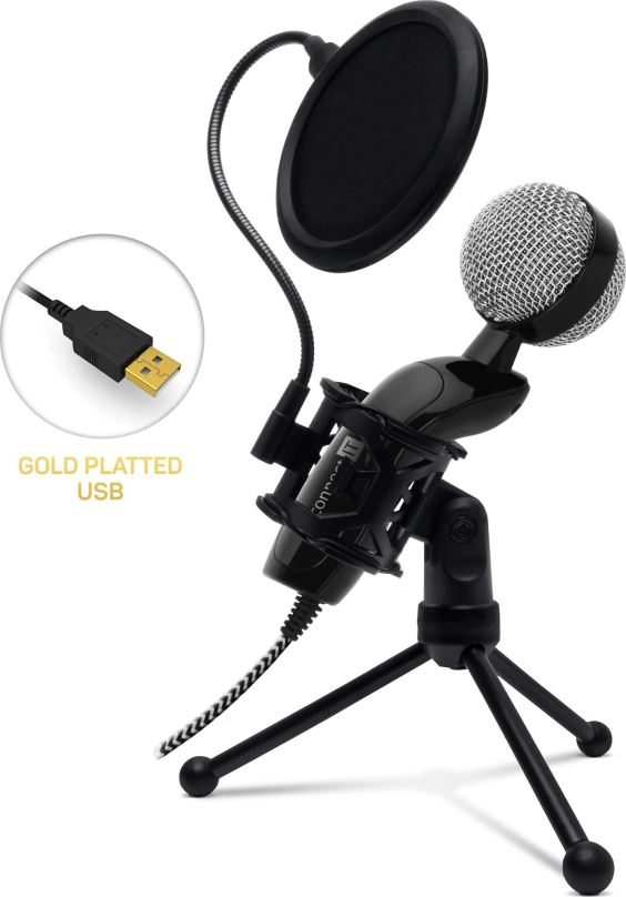Mikrofon CONNECT IT CMI-8008-BK YouMic Filter USB