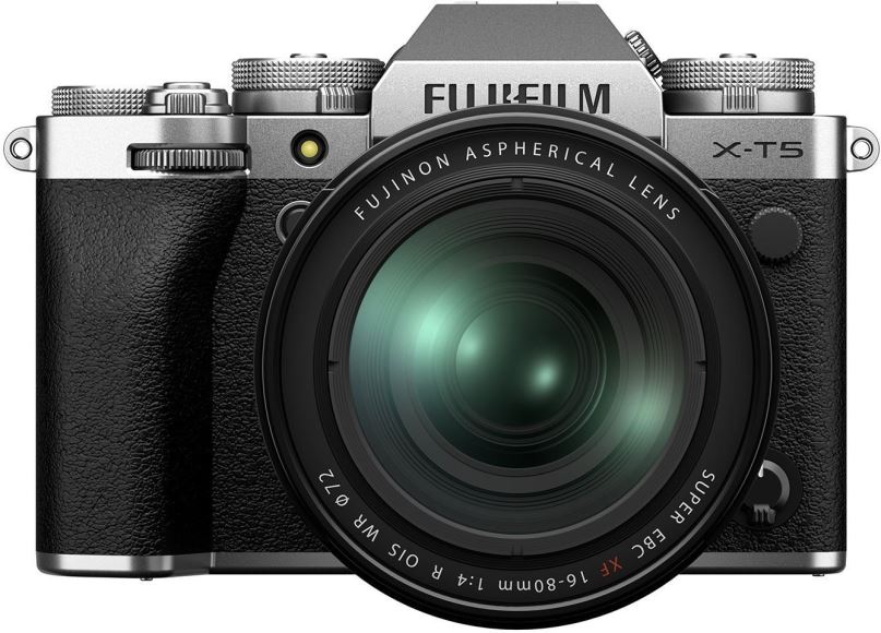 Digitální fotoaparát Fujifilm X-T5 tělo stříbrný + XF 16-80mm f/4.0 R OIS WR