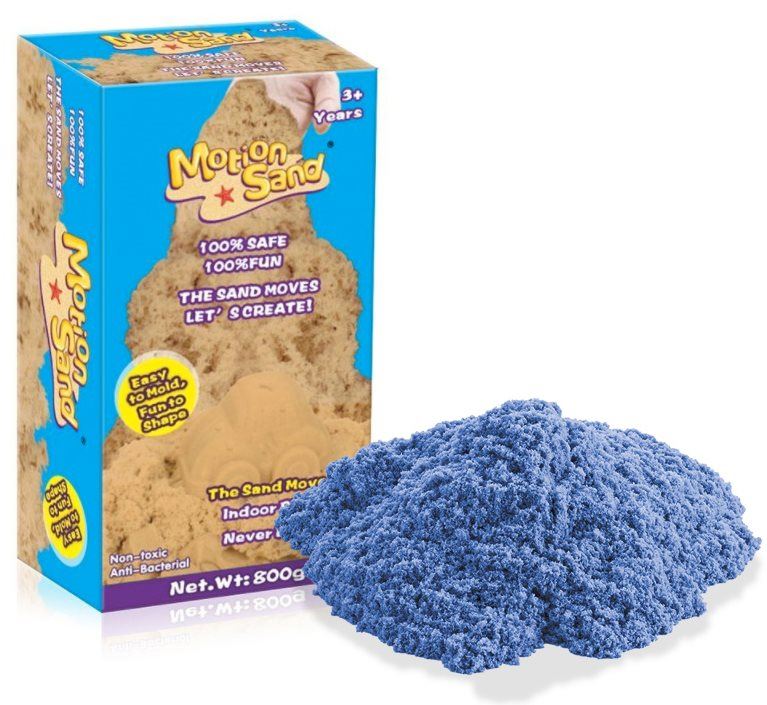 Kinetický písek Kinetický / měsíční písek – náhradní sada 800g - modrá barva