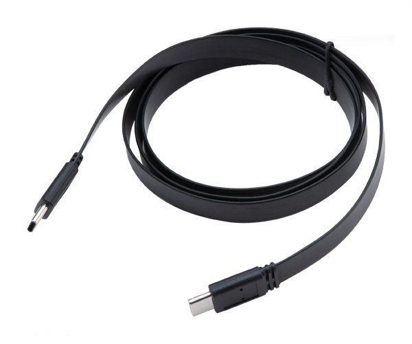 Datový kabel AKASA PROSLIM, USB 3.1 Gen2 typ C propojovací kabel / AK-CBLD08-12BK