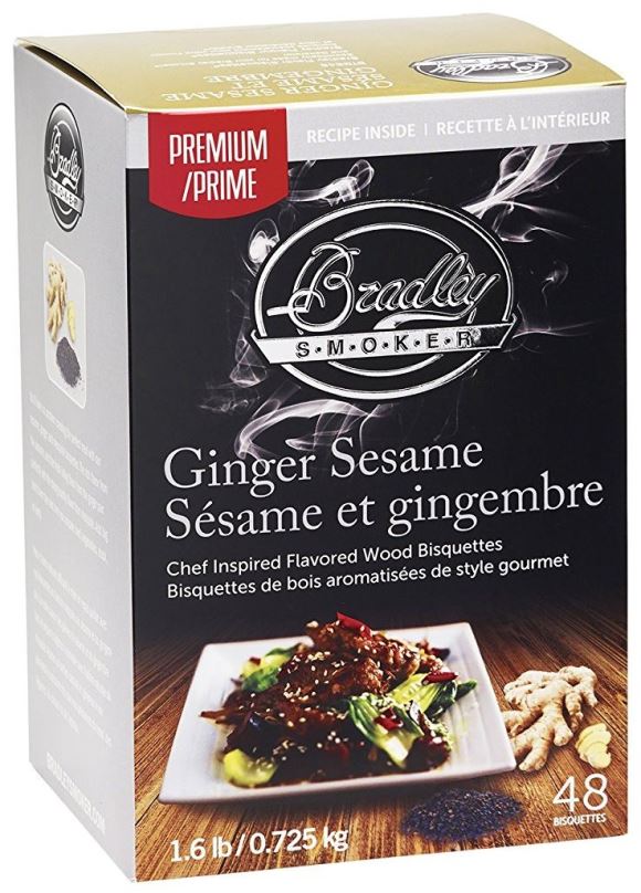 Grilovací brikety Bradley Smoker - Brikety Premium Ginger Sesame 48ks