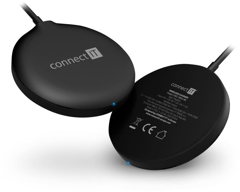 MagSafe bezdrátová nabíječka Connect IT MagSafe Fast Charge bezdrátová nabíječka, černá
