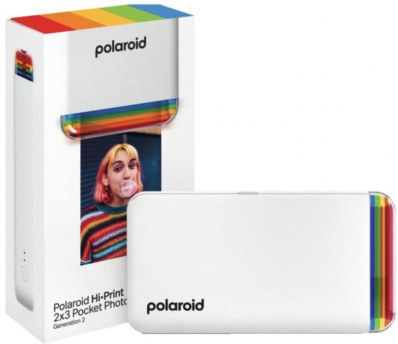 Termosublimační tiskárna Polaroid Hi-Print 2x3 Pocket Photo Printer Generation 2 White