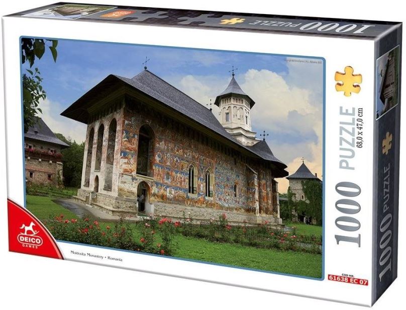 Puzzle Deico Puzzle Klášter Moldovita, Rumunsko 1000 dílků
