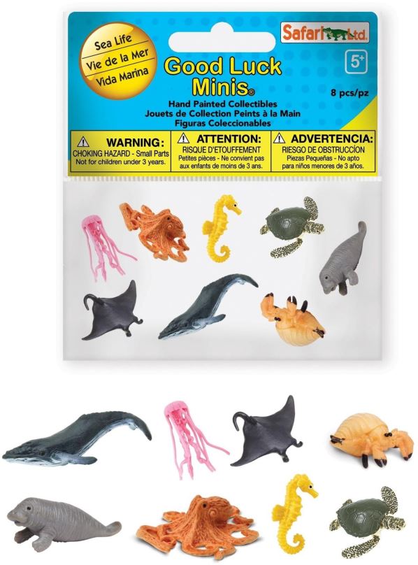 Set figurek a příslušenství Safari Ltd. Good Luck Minis Funpack - Mořský svět