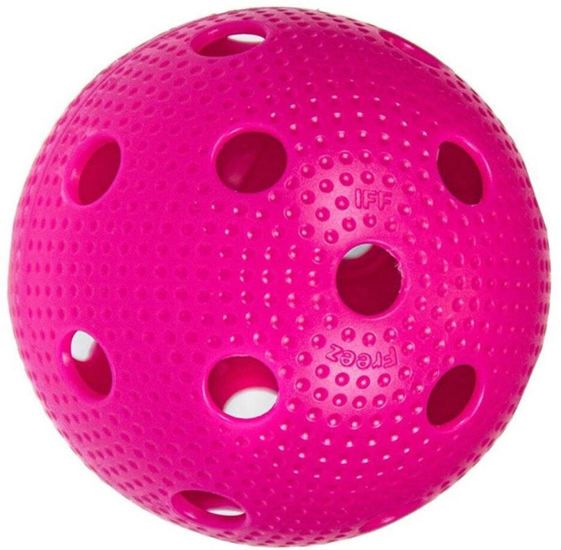 Florbalový míček Freez Ball Official - růžový