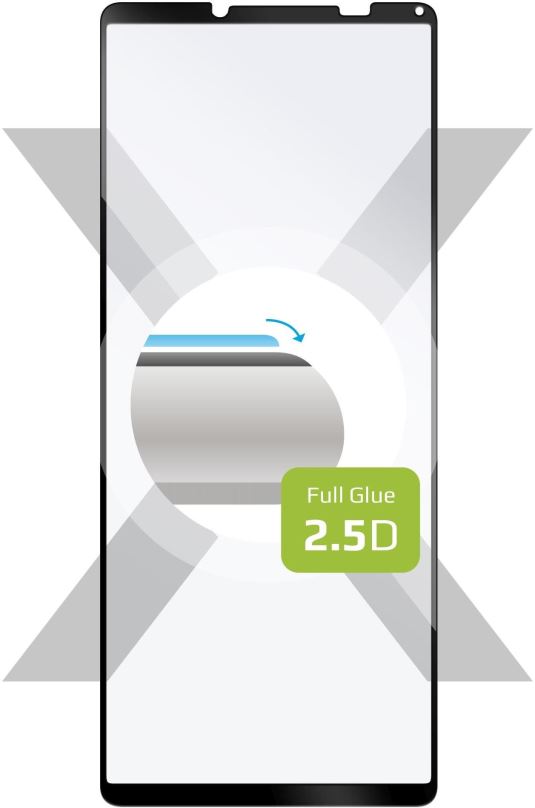Ochranné sklo FIXED FullGlue-Cover pro Sony Xperia 10 IV černé