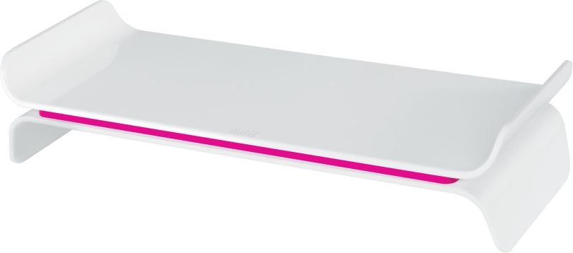 Podstavec pod monitor LEITZ WOW ERGO 48.3 x 20.9 x 11.2 cm, růžový