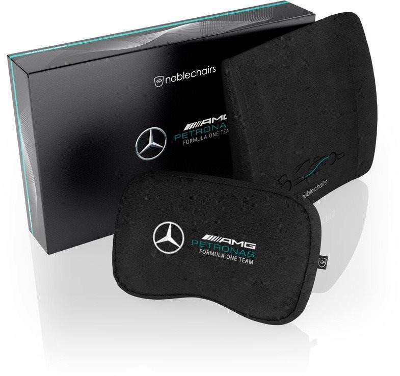 Bederní opěrka Noblechairs Memory Foam Cushion Set, Mercedes-AMG Petronas Formula One Team Edition