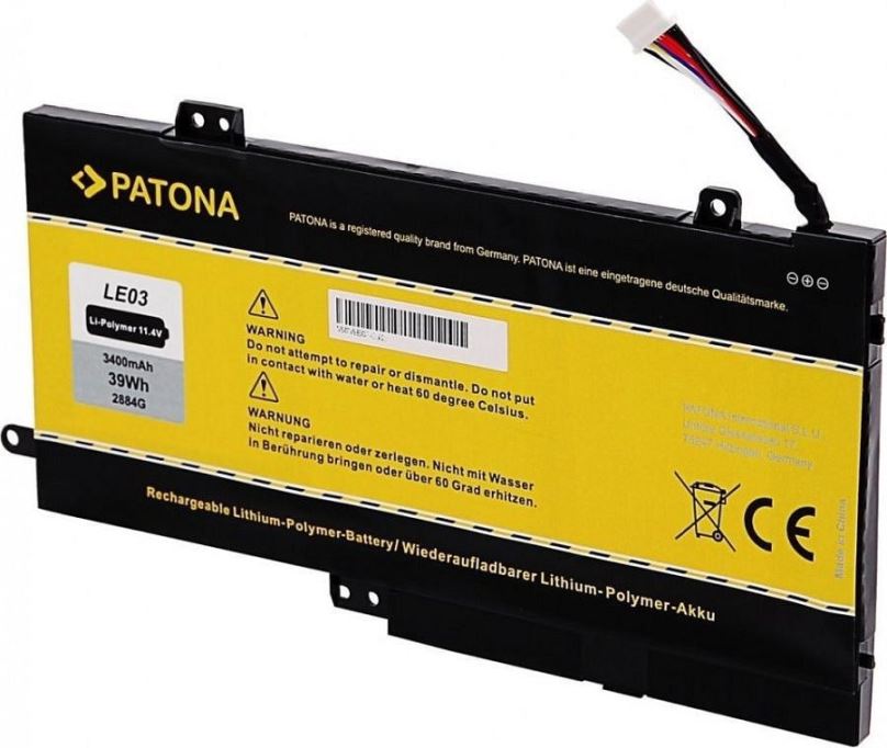 Baterie do notebooku Patona pro HP Envy x360 m6  3400mAh Li-Pol 11,4V LE03XL