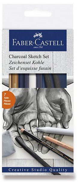 Výtvarné potřeby FABER-CASTELL Charcoal Sketch, sada 7 ks