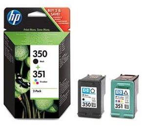 Cartridge HP SD412EE č. 350 a č. 351 černá a barevná